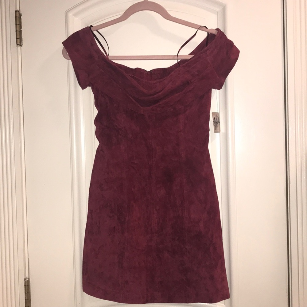 NWT Gorgeous Suede Free People Dress